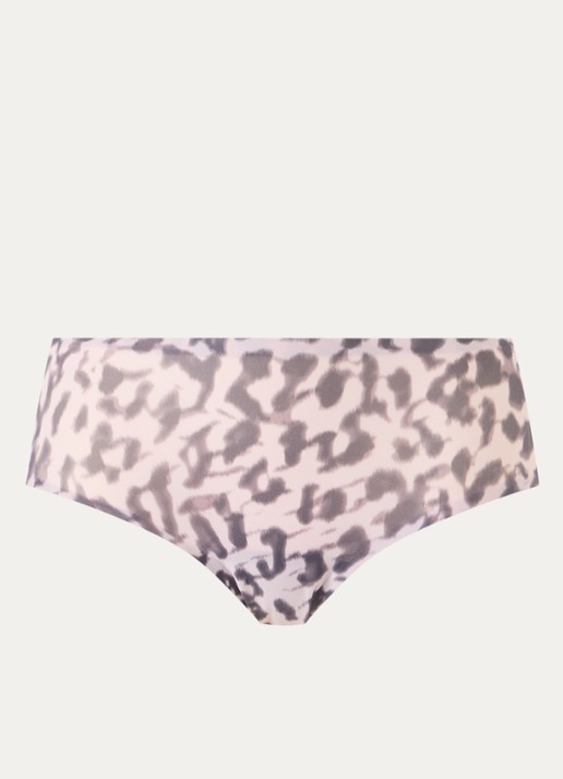 Chantelle Naadloze hipster met panterprint - voorkant lichtroze