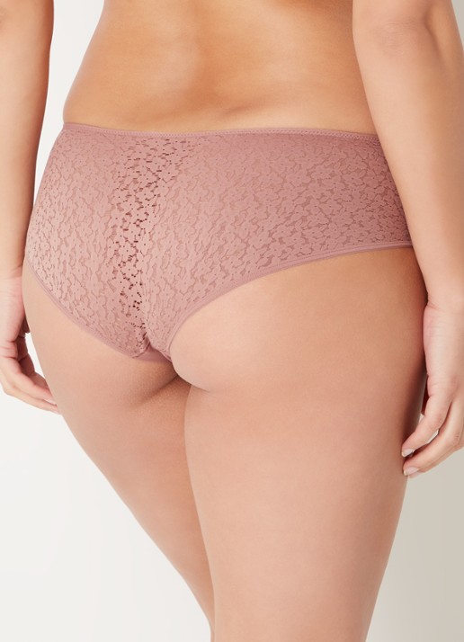 Chantelle Norah shorty met kant - achterkant oudroze