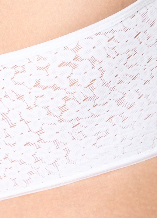 Chantelle Norah shorty met kant - detail 3 wit