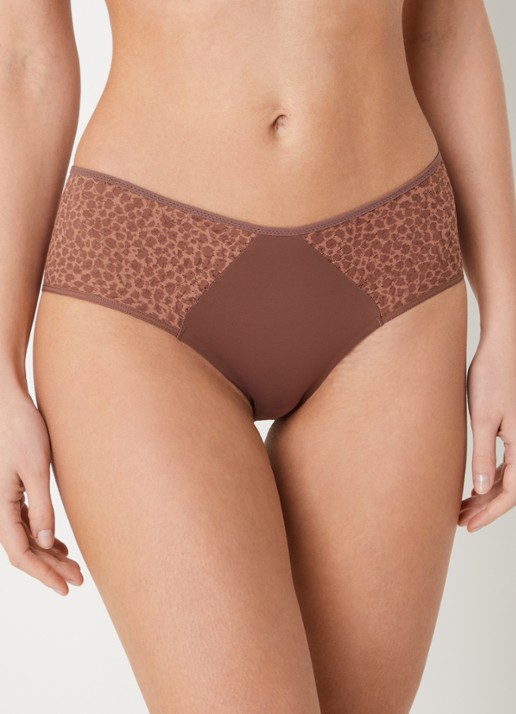 Chantelle Norah shorty met kant - voorkant 5 bruin