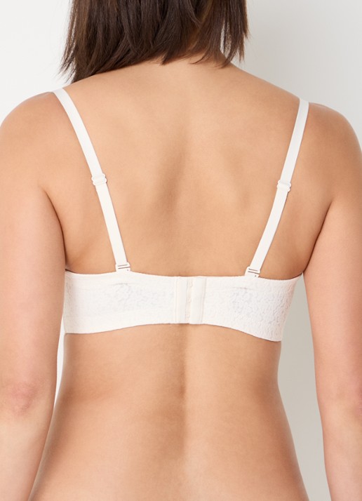 Chantelle Norah voorgevormde strapless bh met afneembare bandjes - achterkant gebroken wit