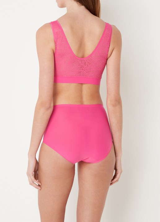 Chantelle One-size-fits-all high waisted naadloze slip - achterkant fuchsia