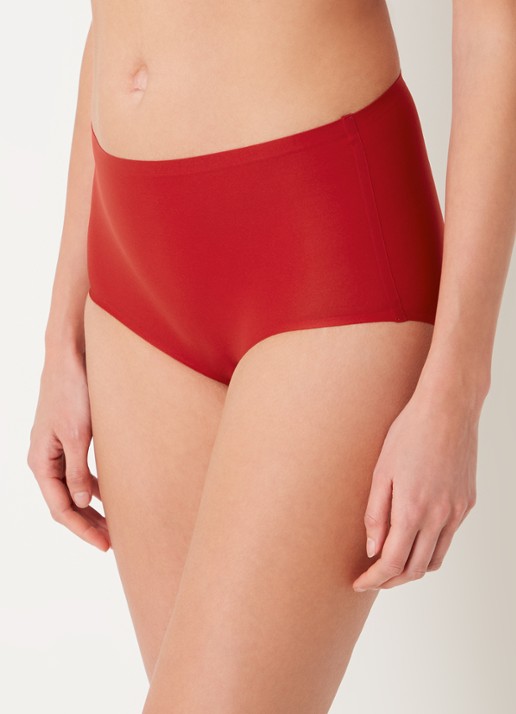 Chantelle One-size-fits-all high waisted naadloze slip - detail rood
