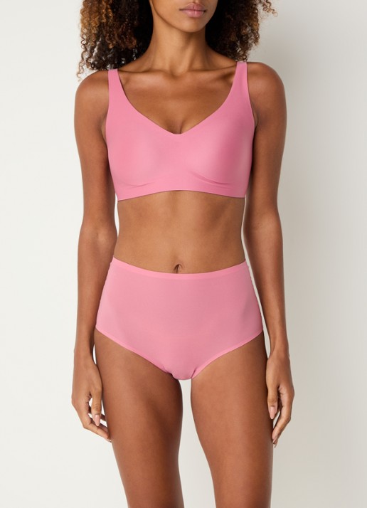 Chantelle One-size-fits-all high waisted naadloze slip - voorkant 7 lichtroze