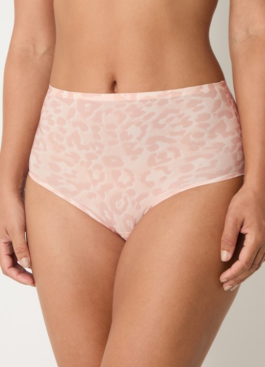 Chantelle One-size-fits-all high waisted naadloze slip - voorkant 2 abrikoos