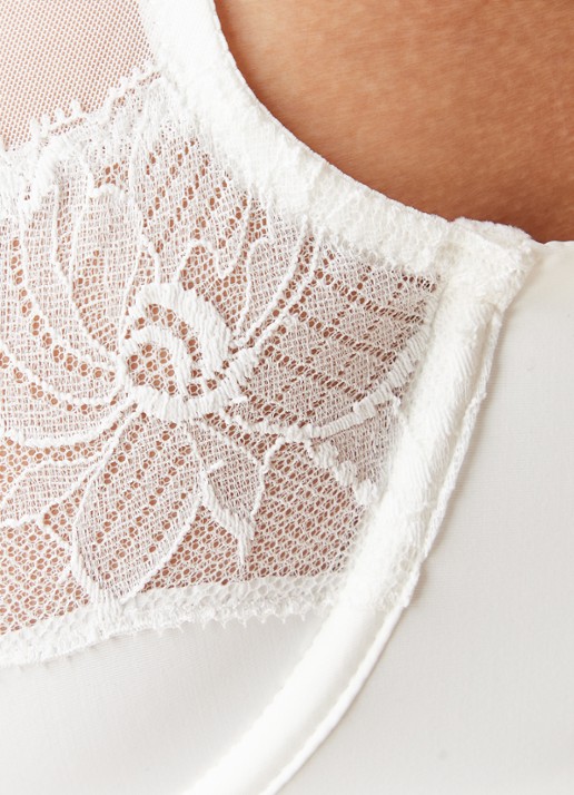 Chantelle Orangerie Dream beugel bh met kant - detail wit