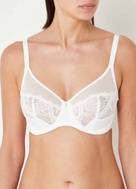 Chantelle Orangerie Dream beugel bh met kant - detail 2 wit