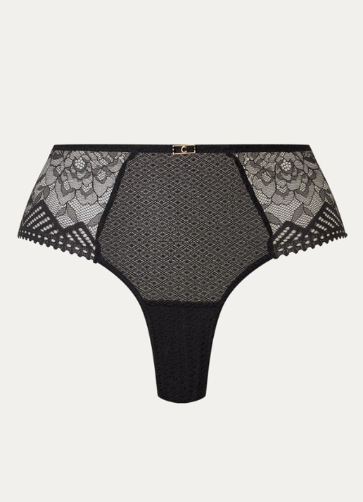 Chantelle Origins hipster van kant - voorkant 3 zwart
