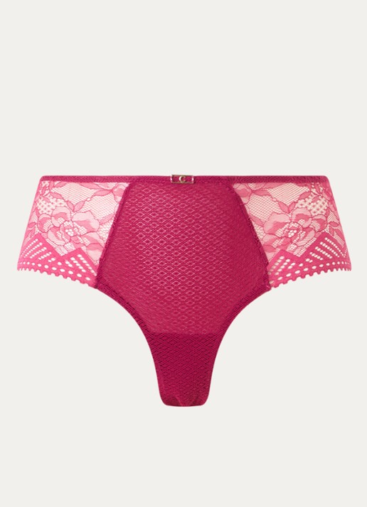 Chantelle Origins hipster van kant - voorkant fuchsia