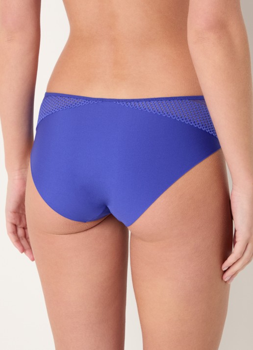 Chantelle Play hipster met kant - achterkant 5 kobaltblauw