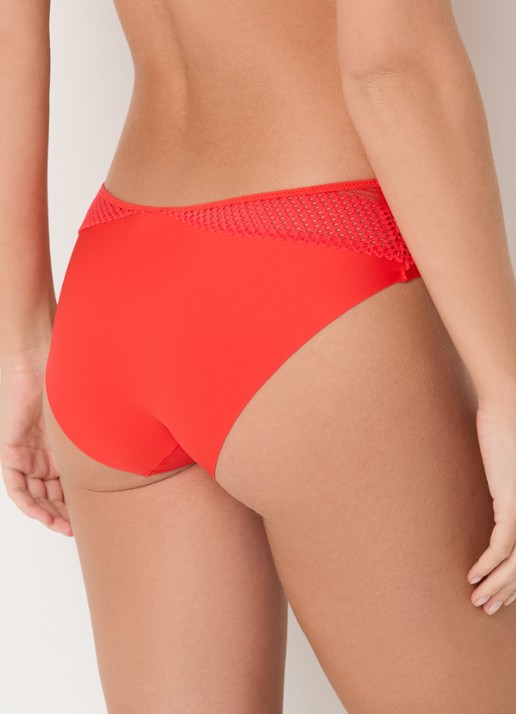 Chantelle Play hipster met kant - achterkant rood