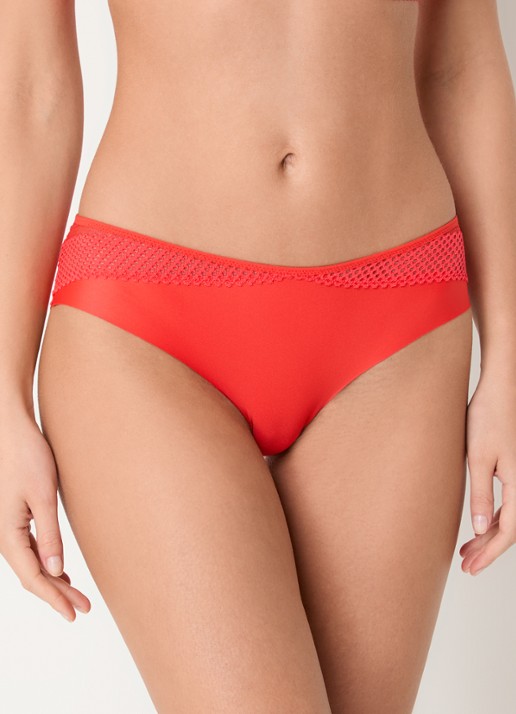 Chantelle Play hipster met kant - voorkant 5 rood