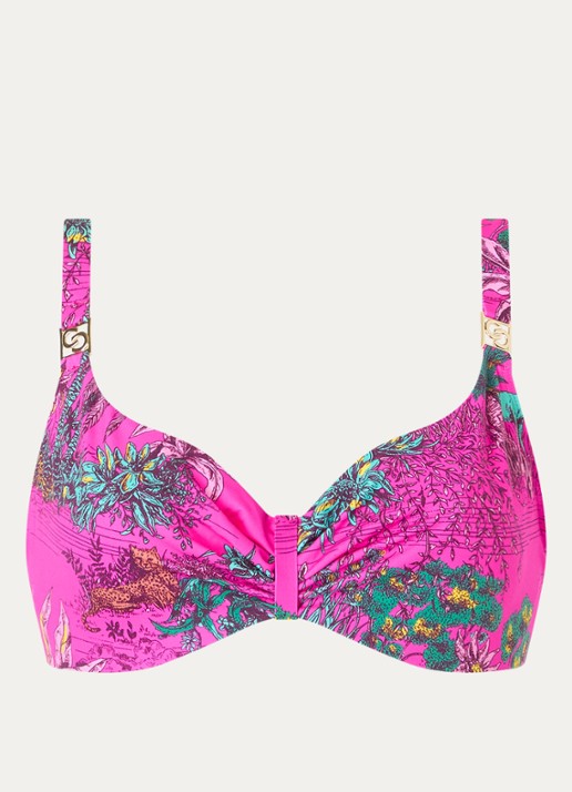 Chantelle Sauvage bikinitop met beugel - voorkant 3 donkerroze