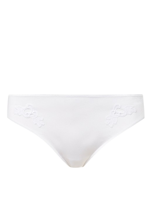 Chantelle Slip met borduring - voorkant 2 wit