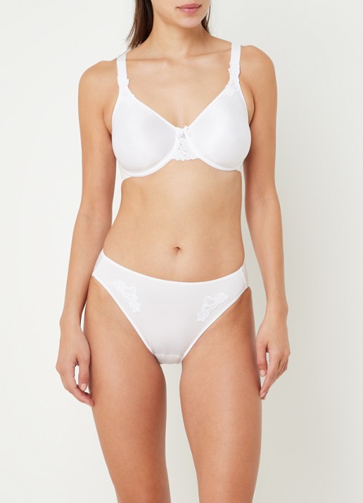 Chantelle Slip met borduring - voorkant 3 wit