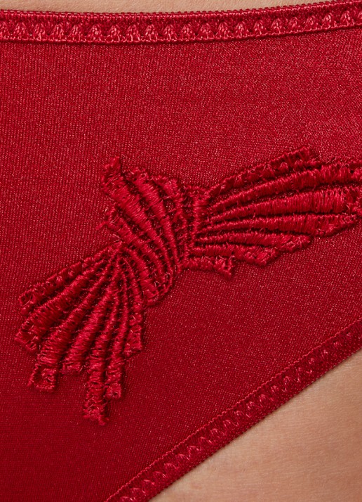 Chantelle Slip met borduring - detail 3 rood