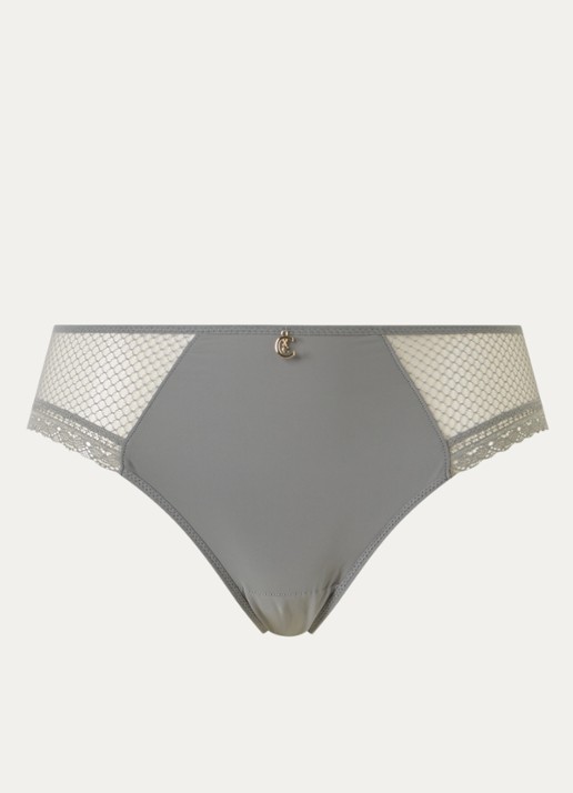 Chantelle Slip met kant - voorkant olijfgroen