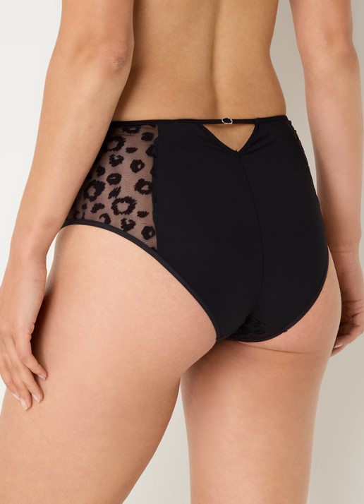 Chantelle Slip met mesh - achterkant zwart