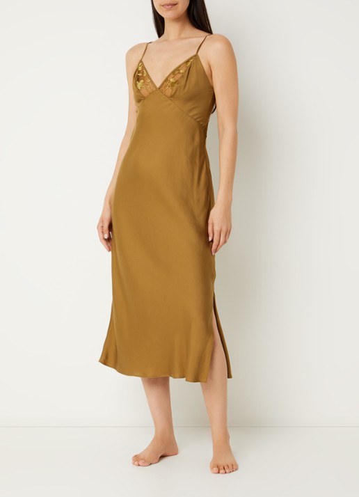 Chantelle Slipdress met mesh
