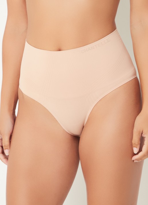 Chantelle Smooth Comfort high waisted corrigerende slip - detail 11 donkerbeige