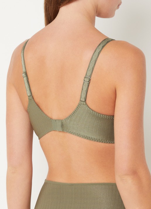 Chantelle Sublime voorgevormde beugel bh met kant - achterkant 3 bronsgroen