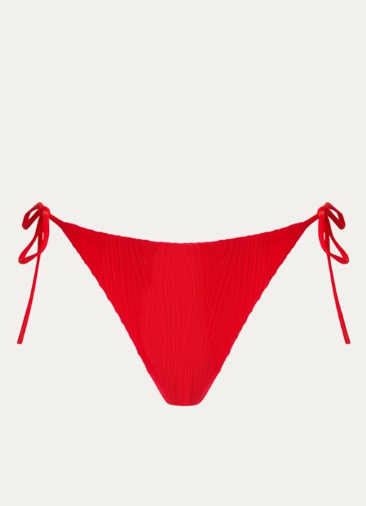 Chantelle Tanga bikinislip met structuur - voorkant rood