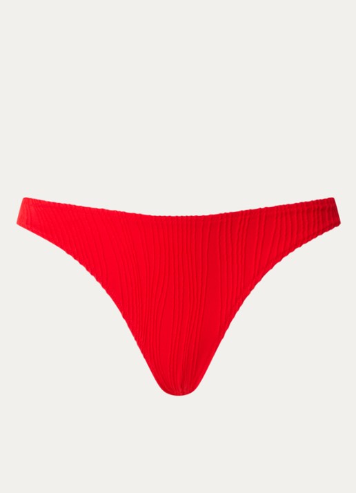 Chantelle Tanga bikinislip met structuur - voorkant rood