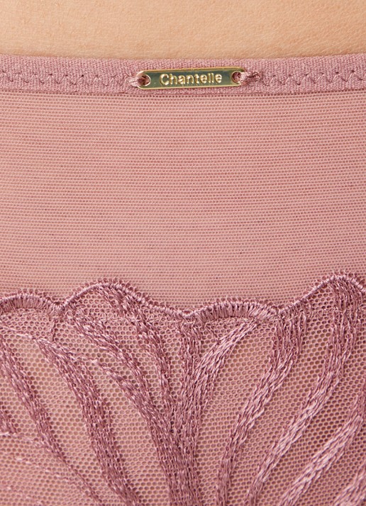 Chantelle Tanga van mesh - detail 4 oudroze