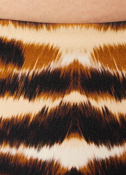 Chantelle Vita bikinislip met tijgerprint - detail 5 bruin