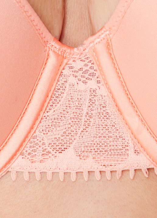 Chantelle Voorgevormde beugel bh met kant - detail 4 zalmroze
