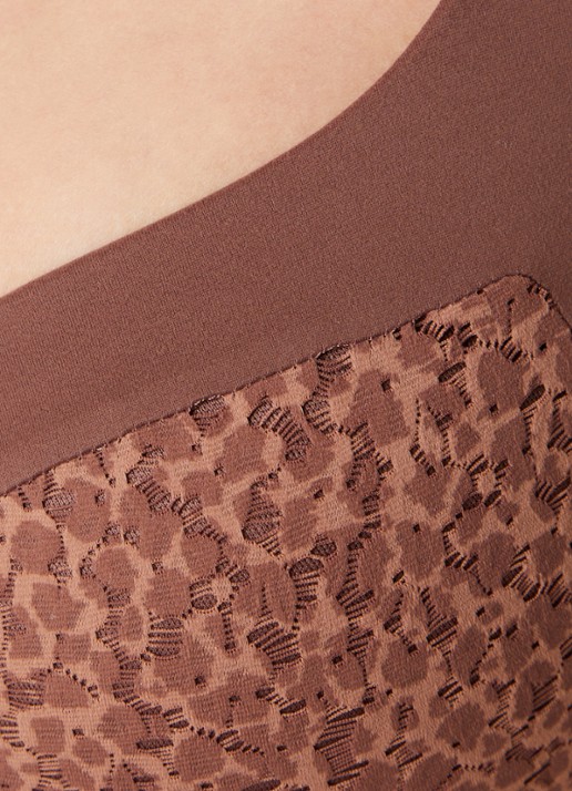 Chantelle Voorgevormde beugel bh met kant - detail 5 bruin
