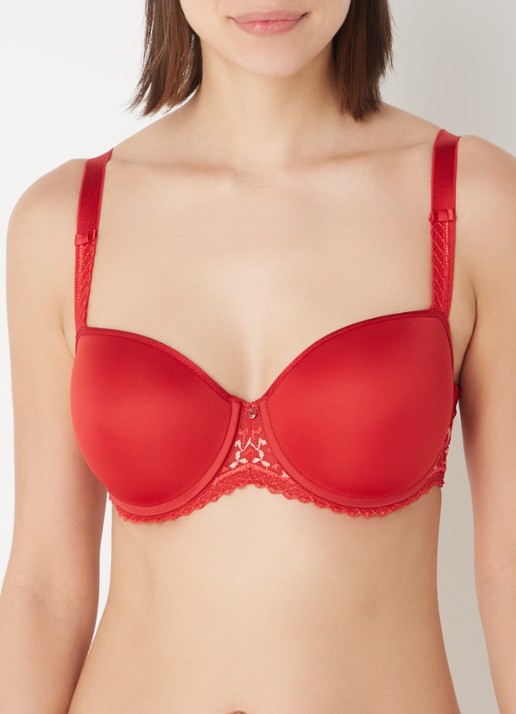 Chantelle Voorgevormde bh met beugel en kant - detail 3 rood