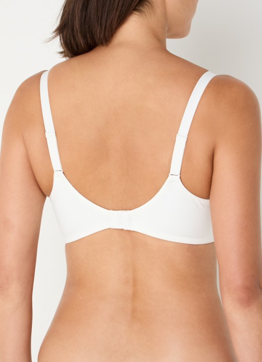 Chantelle Voorgevormde bh met overlay van kant - achterkant 5 gebroken wit