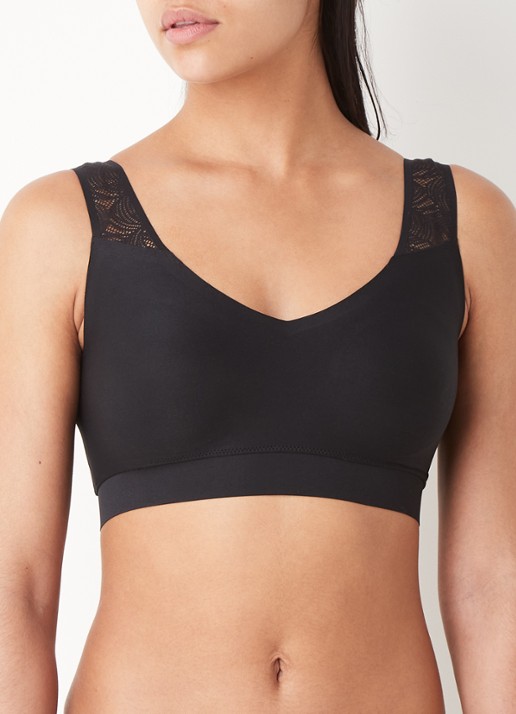 Chantelle Voorgevormde bralette met kant - detail 5 zwart