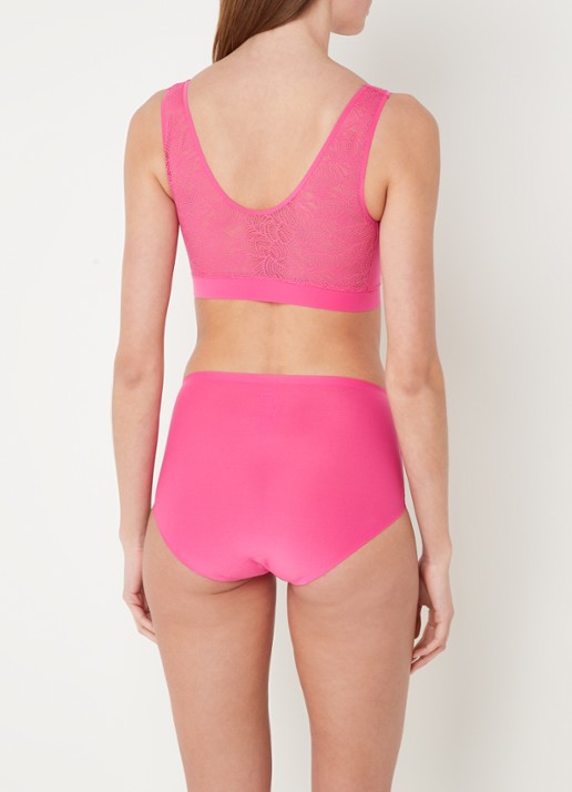 Chantelle Voorgevormde bralette met kant - achterkant 6 fuchsia