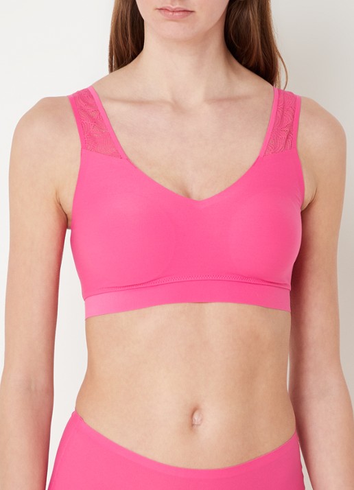Chantelle Voorgevormde bralette met kant - detail 11 fuchsia