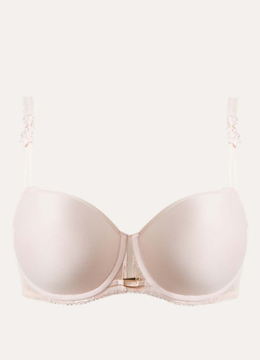 Chantelle Voorgevormde T-shirt bh met kant - voorkant creme