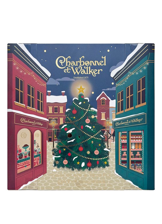 Charbonnel et Walker Adventskalender met truffels 310 gram - 25 dagen - voorkant beige