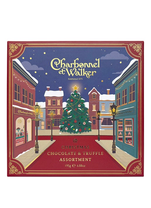 Charbonnel et Walker Christmas Selection 2026 truffels 195 gram 16 stuks - voorkant 2 beige