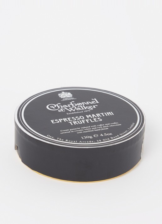 Charbonnel et Walker Espresso Martini chocolade truffels 8 stuks - voorkant 2 zwart