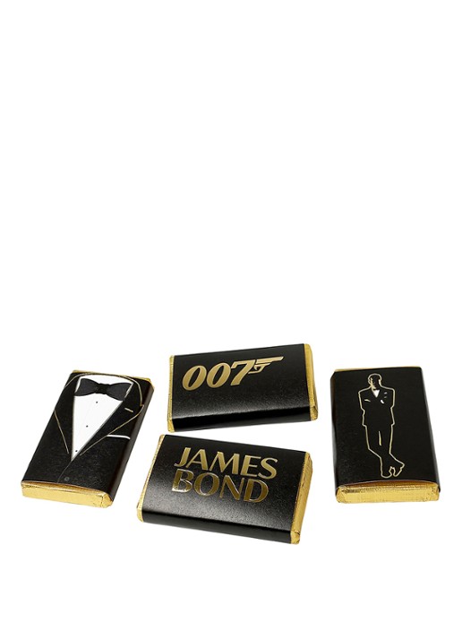 Charbonnel et Walker James Bond 007 chocolade in blik 80 gram 8 stuks - detail 2 beige