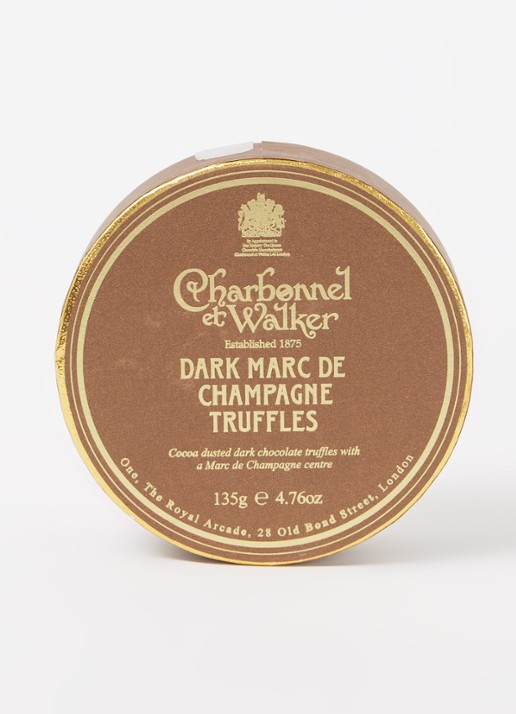 Charbonnel et Walker Marc de Champagne pure chocolade truffels 135 gram - voorkant 2 undefined