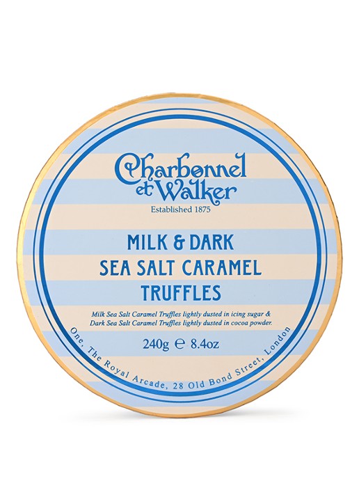Charbonnel et Walker Milk & Dark Sea Salt Caramel chocolade truffels 240 gram - voorkant undefined