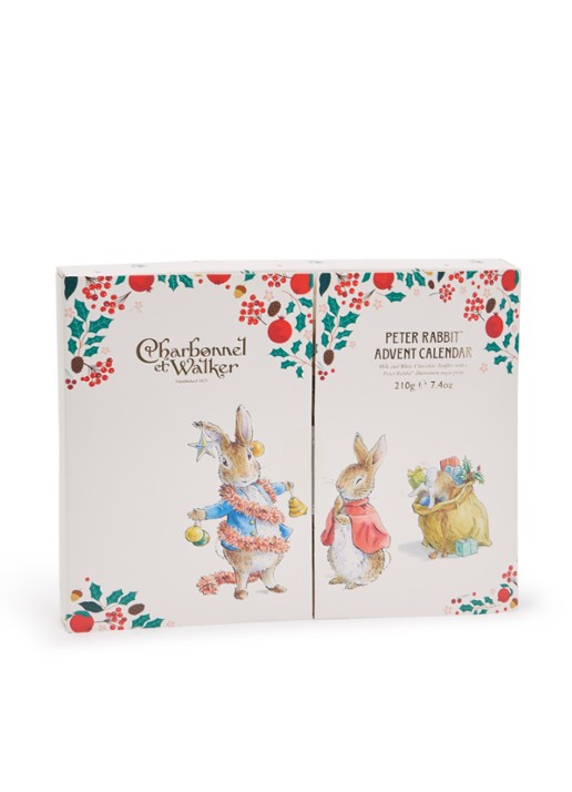 Charbonnel et Walker Peter Rabbit adventskalender met chocolade bonbons 210 gram - voorkant undefined