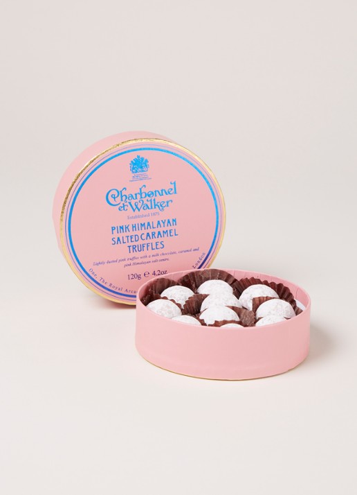 Charbonnel et Walker Pink Himalayan salted caramel truffels 10 stuks - voorkant 2 undefined