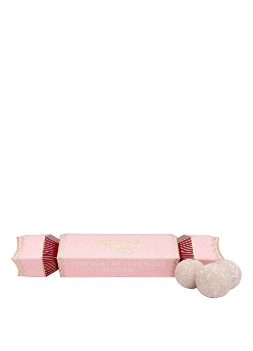 Charbonnel et Walker Pink Marc de Champagne cracker met truffels 34 gram