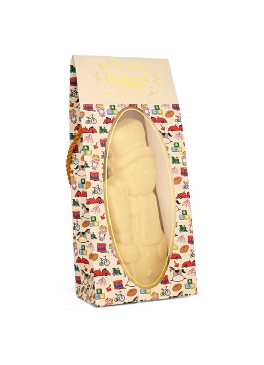 Charbonnel et Walker Snowman chocolade 110 gram - voorkant 2 beige