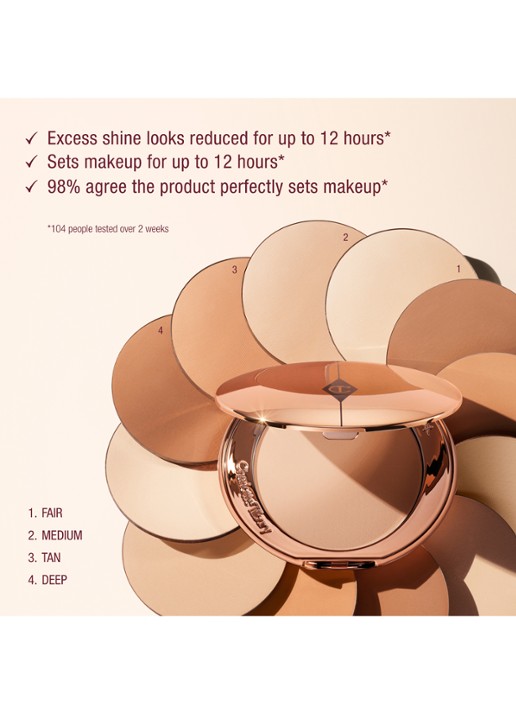 Charlotte Tilbury Airbrush Flawless Finish Powder - poeder navulling - detail 5 3 tan