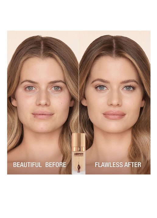Charlotte Tilbury Airbrush Flawless Foundation - vloeibare foundation - detail 2 4 neutral