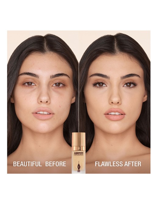 Charlotte Tilbury Airbrush Flawless Foundation - vloeibare foundation - detail 2  5 neutral